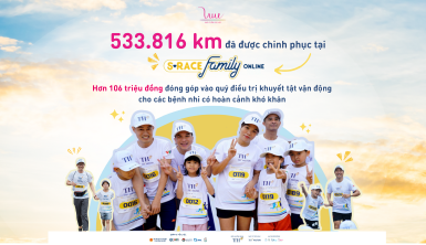 533.816 km được chinh phục từ giải chạy S-Race Family Online 2025